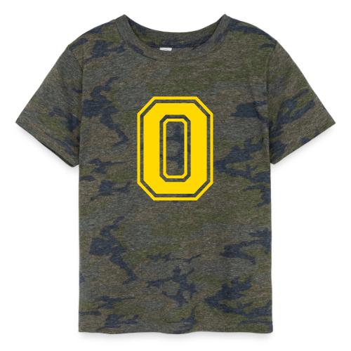 Letter O – Capital Athletic Alphabet Monogram - Toddler Fine Jersey T-Shirt