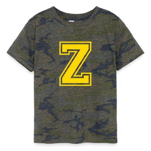 Letter Z – Capital Athletic Alphabet Monogram - Toddler Fine Jersey T-Shirt