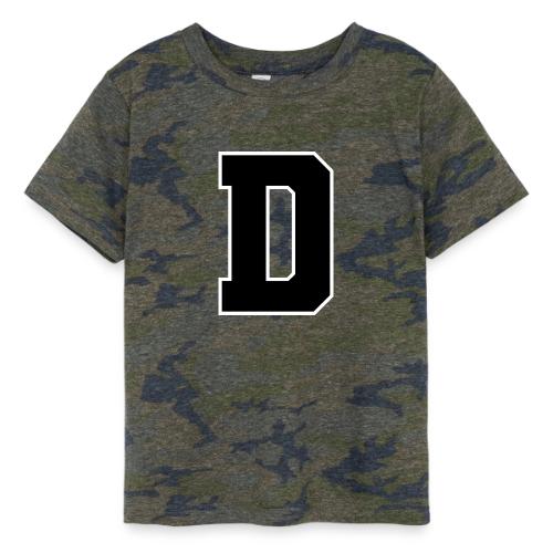 Varsity Letter D Athletic Alphabet Design - Toddler Fine Jersey T-Shirt