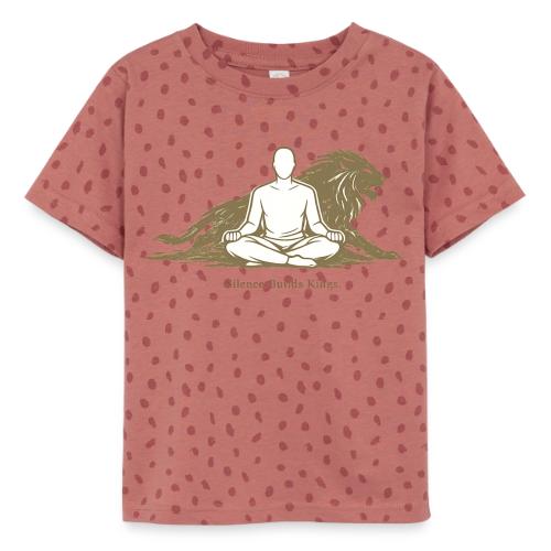 Silence Builds Kings Meditation Lion - Toddler Fine Jersey T-Shirt