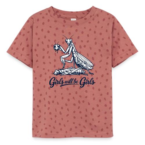 Girls Will Be Girls Praying Mantis Humor - Toddler Fine Jersey T-Shirt