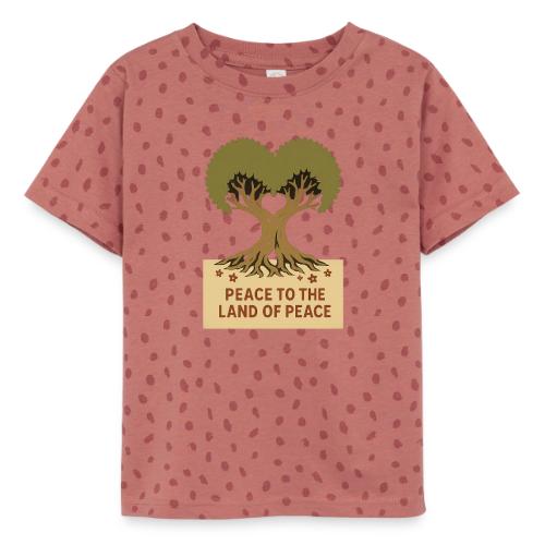 Peace To The Land Of Peace Tree Heart - Toddler Fine Jersey T-Shirt