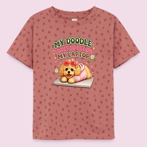 My Laptop Belongs to My Doodle - Toddler Fine Jersey T-Shirt