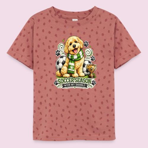 Soccer Season With My Doodle Goldendoodle Dog - Toddler Fine Jersey T-Shirt