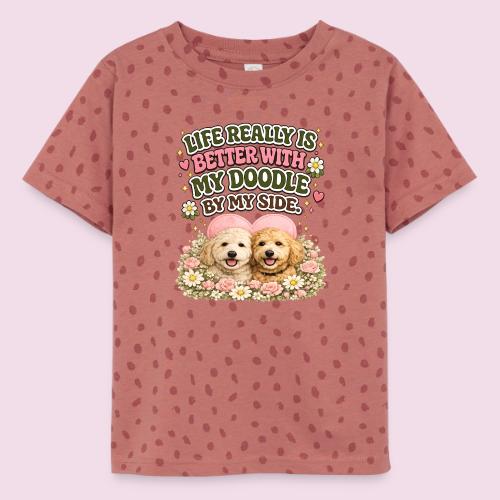 Life Really Is Better With My Doodle By My Side - Toddler Fine Jersey T-Shirt