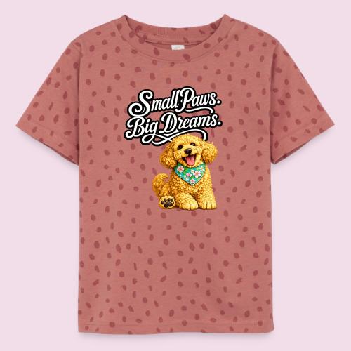 Small Paws Big Dreams Goldendoodle Puppy - Toddler Fine Jersey T-Shirt