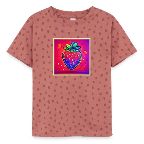 Neon Strawberry Pop - Toddler Fine Jersey T-Shirt