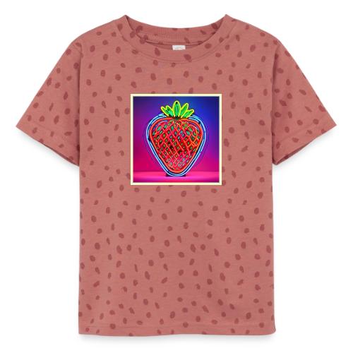 Vibrant Strawberry Neon Sign - Toddler Fine Jersey T-Shirt