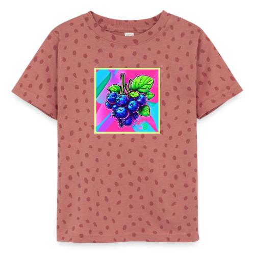 Vibrant Blueberry Artwork - Toddler Fine Jersey T-Shirt