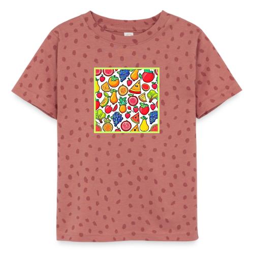 Vibrant Fruit Pattern - Toddler Fine Jersey T-Shirt
