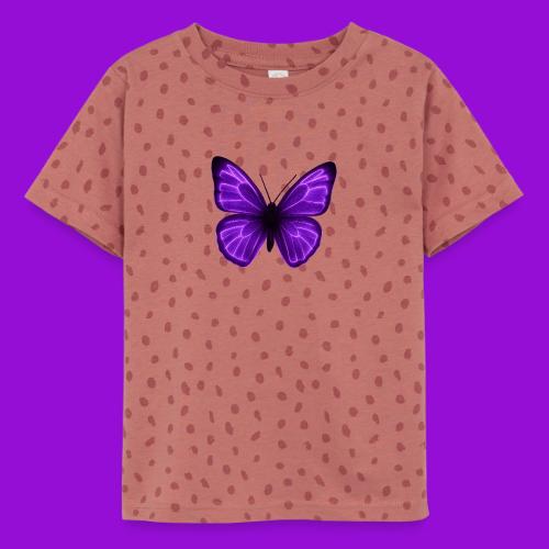 Neon Purple Butterfly - Toddler Fine Jersey T-Shirt