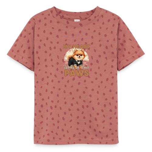 My Heart Walks on Four Paws – Pomeranian tee - Toddler Fine Jersey T-Shirt