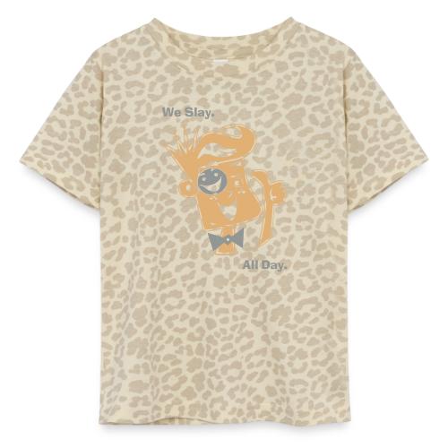 We Slay All Day Shiny Shirt Metallic Silver & Gold - Toddler Fine Jersey T-Shirt