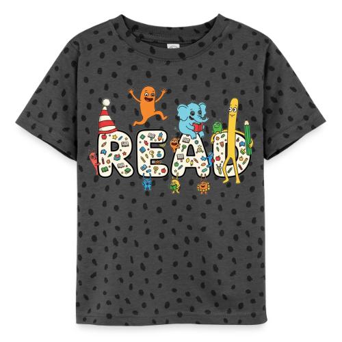 Whimsical READ Kids Cartoon - Toddler Fine Jersey T-Shirt