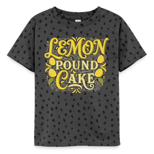 Lemon Pound Cake Vintage Flourish - Toddler Fine Jersey T-Shirt