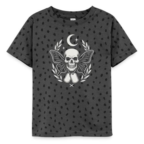 Skull butterfly dog tags - Toddler Fine Jersey T-Shirt
