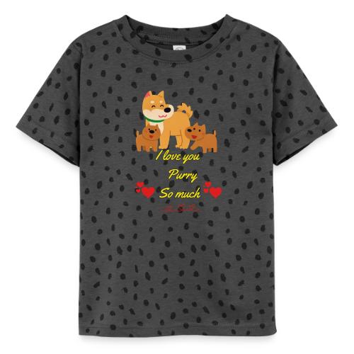 Cute Dog Family Love – “I Love You Purry So much - Toddler Fine Jersey T-Shirt