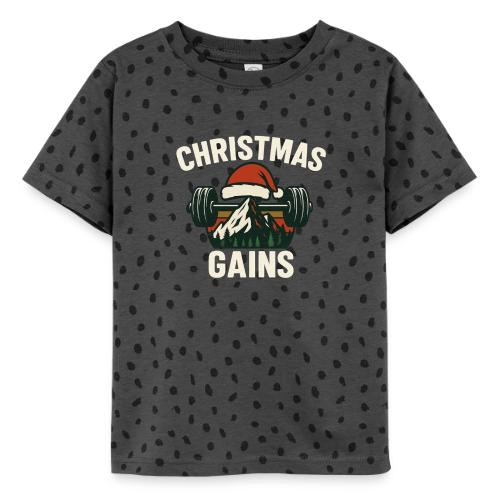 Christmas Gains – Santa Barbell Power - Toddler Fine Jersey T-Shirt