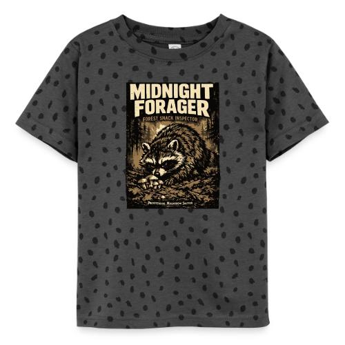 Midnight Forager Raccoon Mushroom Hunter - Toddler Fine Jersey T-Shirt