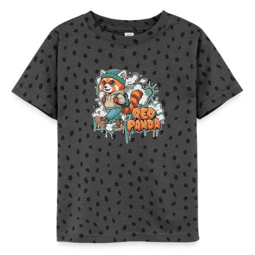 Red Panda Street Graffiti Vibes - Toddler Fine Jersey T-Shirt