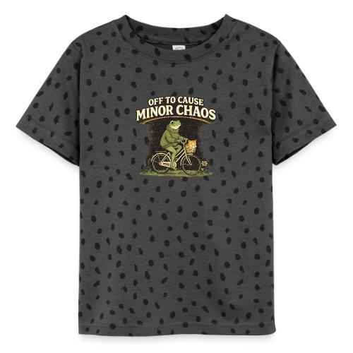 Minor Chaos Vintage Frog and Cat on Bicycle - Toddler Fine Jersey T-Shirt