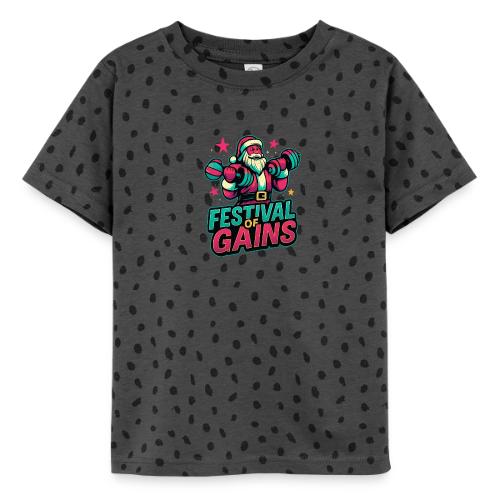Festival of Gains Funny Gym Santa Christmas - Toddler Fine Jersey T-Shirt