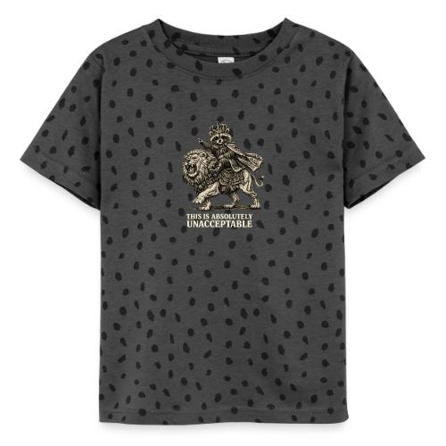 Funny Raccoon King Riding Lion Vintage Meme Art - Toddler Fine Jersey T-Shirt