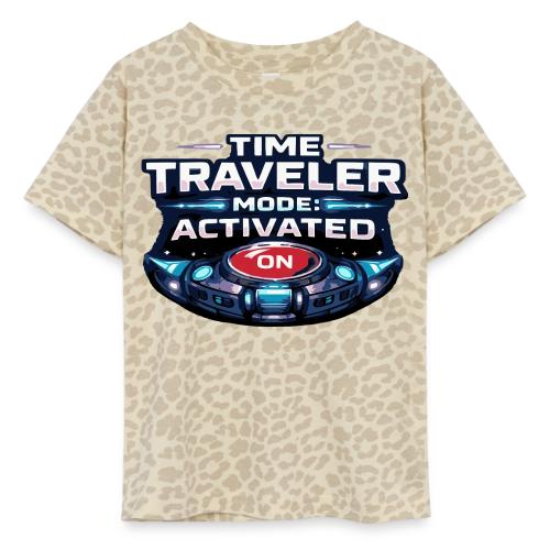 Time Traveler Mode – Futuristic Neon Sci-Fi Tee - Toddler Fine Jersey T-Shirt
