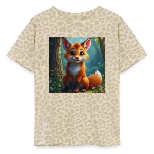 Magical fantasy fox in enchanted forest scene - Toddler Fine Jersey T-Shirt