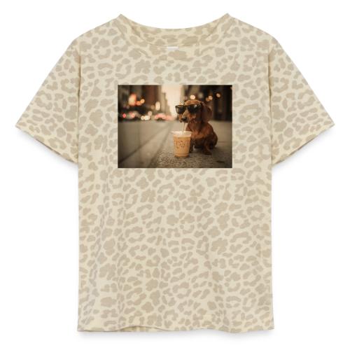 Funny Dachshund Iced Coffee Lover Tee - Toddler Fine Jersey T-Shirt