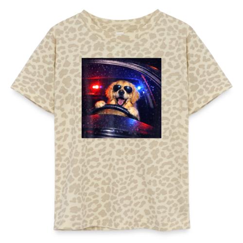 Funny Police Golden Retriever Meme Tee - Toddler Fine Jersey T-Shirt
