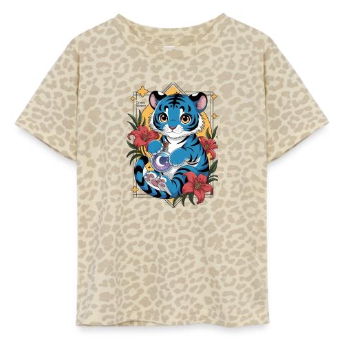 Mystic Blue Tiger Anime Potion Design – Cute tiger - Toddler Fine Jersey T-Shirt
