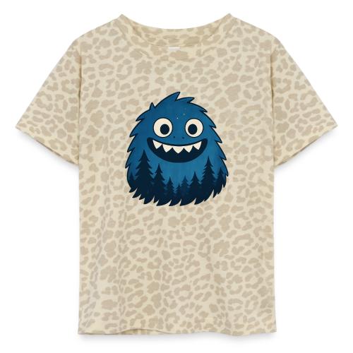 Whimsical Blue Forest Monster – Cute Cartoon Night - Toddler Fine Jersey T-Shirt