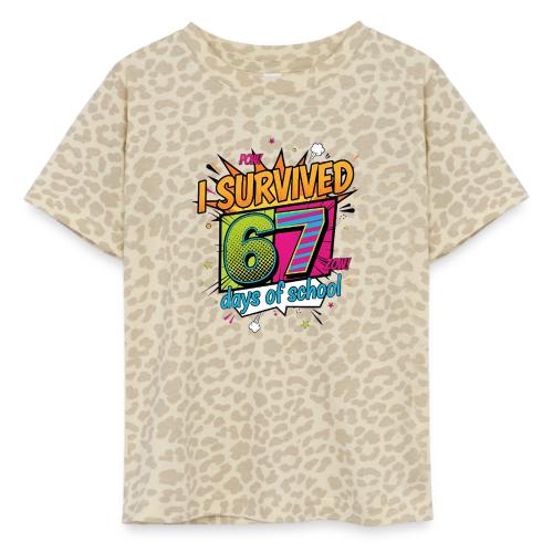 I Survived 67 Days of School T-Shirt – Funny Teach - Toddler Fine Jersey T-Shirt