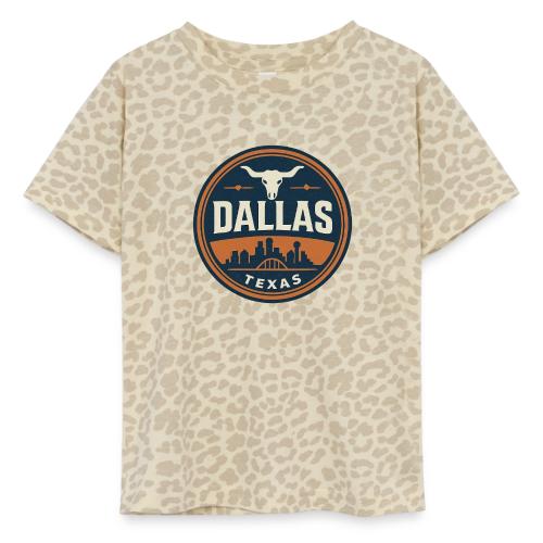 Vintage Dallas Texas Western Skyline Retro Cowboy - Toddler Fine Jersey T-Shirt