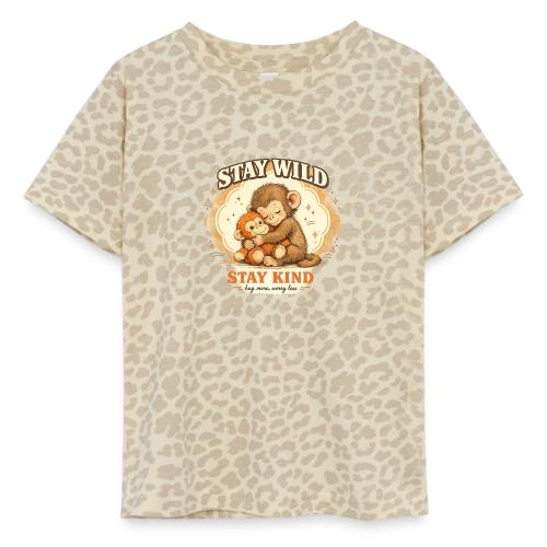 Stay Wild Stay Kind Punch Monkey Hug - Toddler Fine Jersey T-Shirt