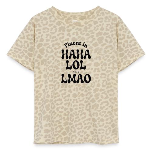 Fluent in HAHA LOL LMAO Funny Humor-Bilingual Joke - Toddler Fine Jersey T-Shirt