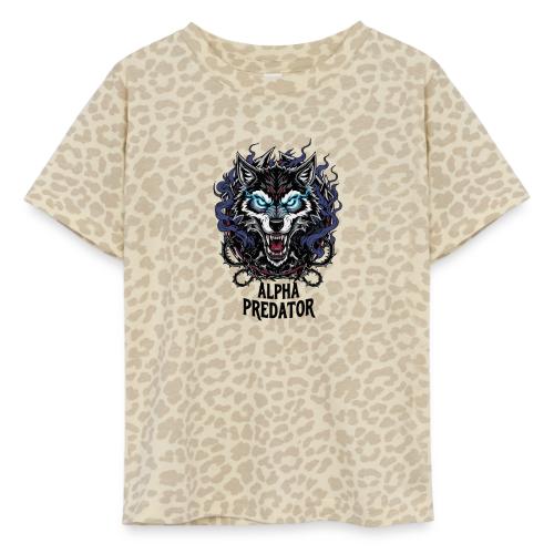 Alpha Predator Wolf Fierce Neon Eyes - Toddler Fine Jersey T-Shirt