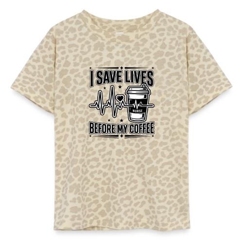 Nurse Coffee Humor - Saving Lives - Toddler Fine Jersey T-Shirt