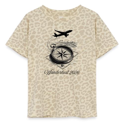 Wanderlust 2026 T-Shirt | Minimalist Travel Plane - Toddler Fine Jersey T-Shirt