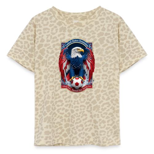 USA Eagle Emblem T Shirt, USA Soccer Pride Gift - Toddler Fine Jersey T-Shirt