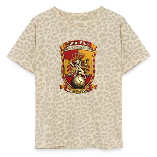 Spain Lion Fury T-Shirt, Spanish Crest Gift - Toddler Fine Jersey T-Shirt