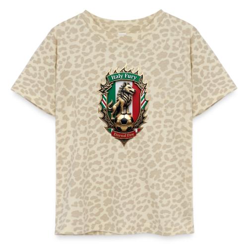 Italy Wolf Fury T-Shirt, Italian Flag Pride Gift - Toddler Fine Jersey T-Shirt