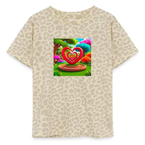 Triple heart landscape, nature, love, happiness - Toddler Fine Jersey T-Shirt