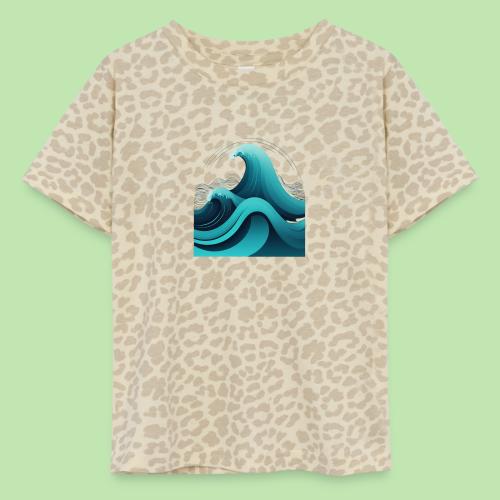Dynamic Ocean Wave Illustration - Toddler Fine Jersey T-Shirt