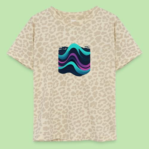 Abstract Wavy Ocean Pattern - Toddler Fine Jersey T-Shirt