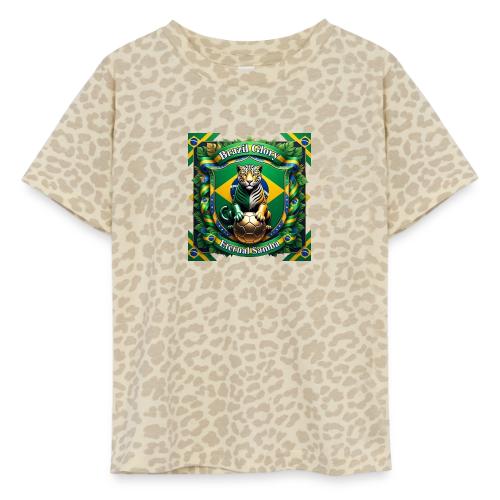 Brazil Jaguar Glory T-Shirt, Flag Pride Badge Gift - Toddler Fine Jersey T-Shirt