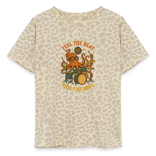 Feel the Beat Octopus Drummer Retro 70s t-shirt - Toddler Fine Jersey T-Shirt