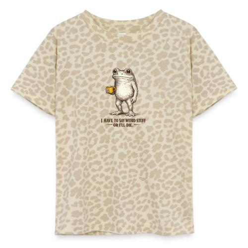 Weird Stuff Frog Coffee Humor - Toddler Fine Jersey T-Shirt