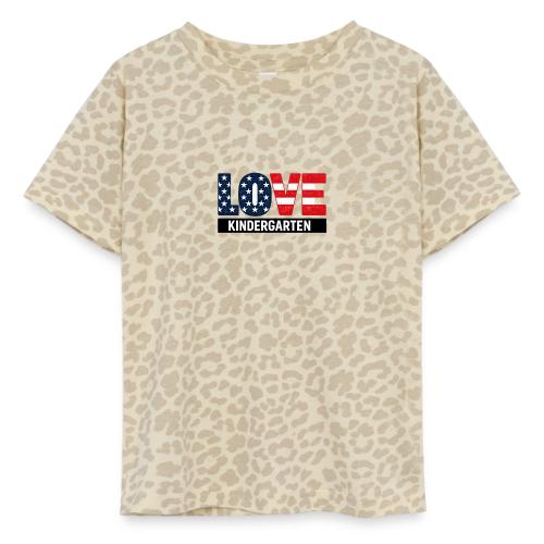 Love Kindergarten Patriotic Graduation - Toddler Fine Jersey T-Shirt